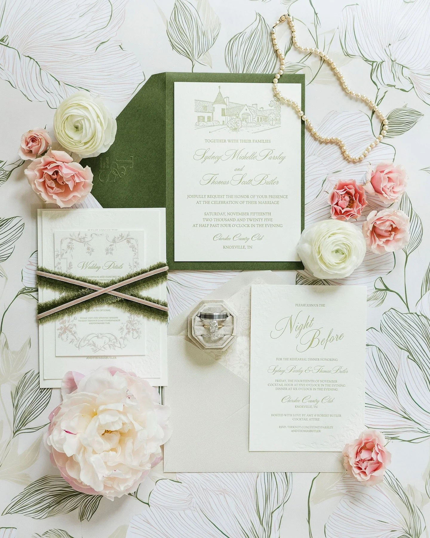 Sydney and Thomas were married on the loveliest fall day at Cherokee Country Club, surrounded by the people who adore them and a view that made the whole evening feel golden. Their love for the Lord is at the very center of their relationship, and yo