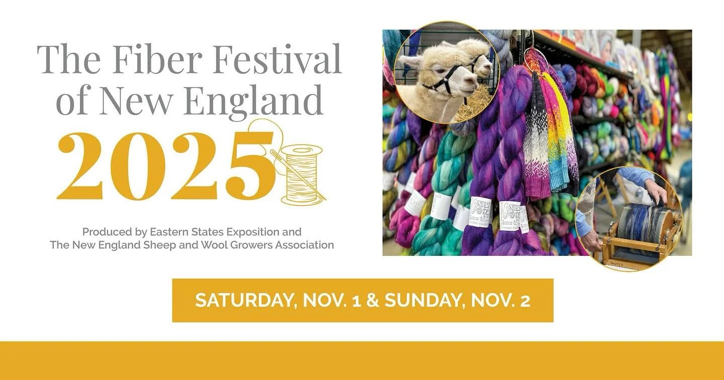 This weekend!!! I&rsquo;m so excited&mdash;find the Yarn Party in Booths 485/486 East!  #ffne #fiberfair #fiberfestival #fiberfestivalofnewengland #yarnparty