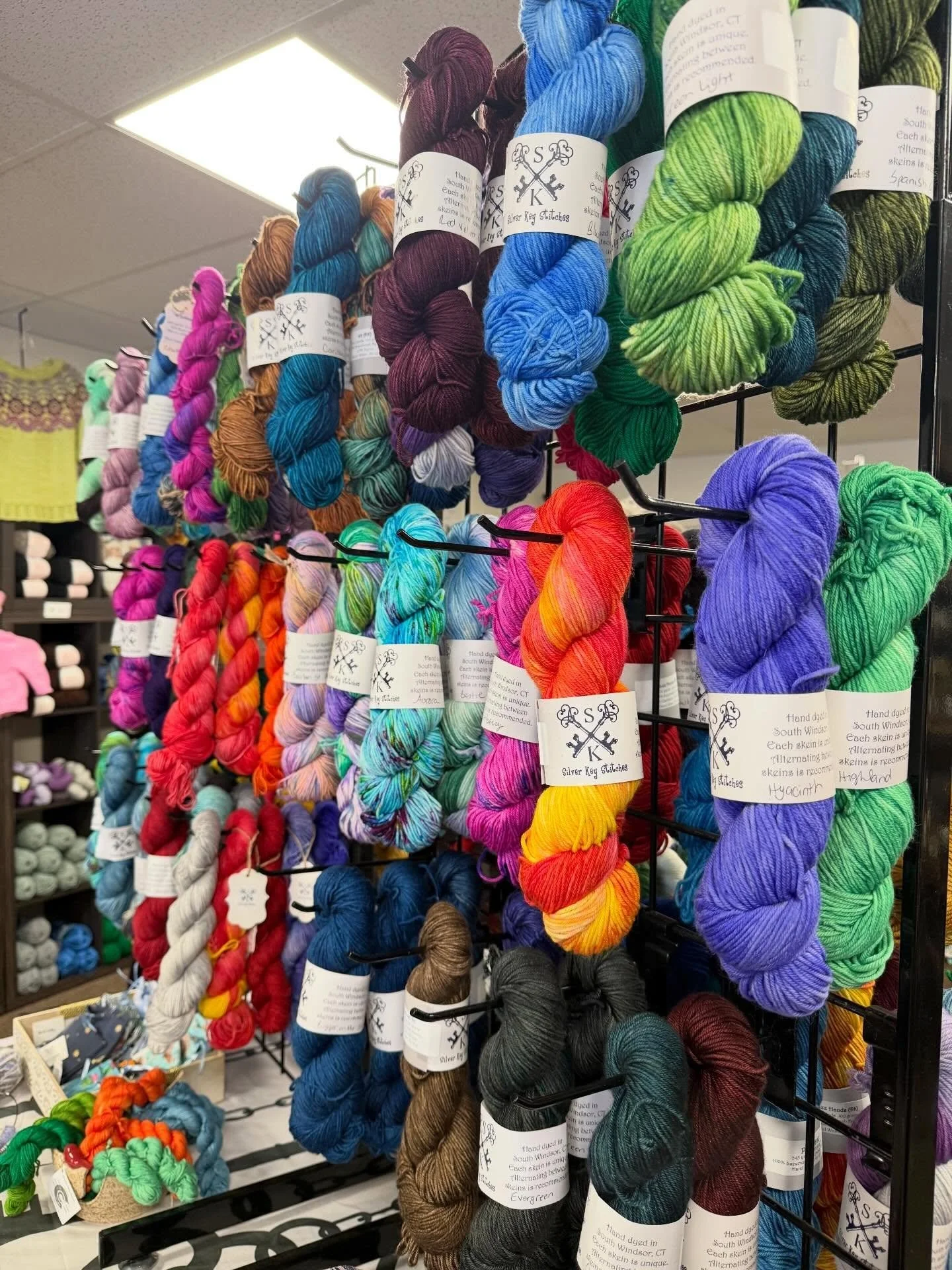 It&rsquo;s a Yarn Party today at @thistlebeperfecttoo until 3:00 today!  Trying a new setup and I love it!  Hope to see you!!!