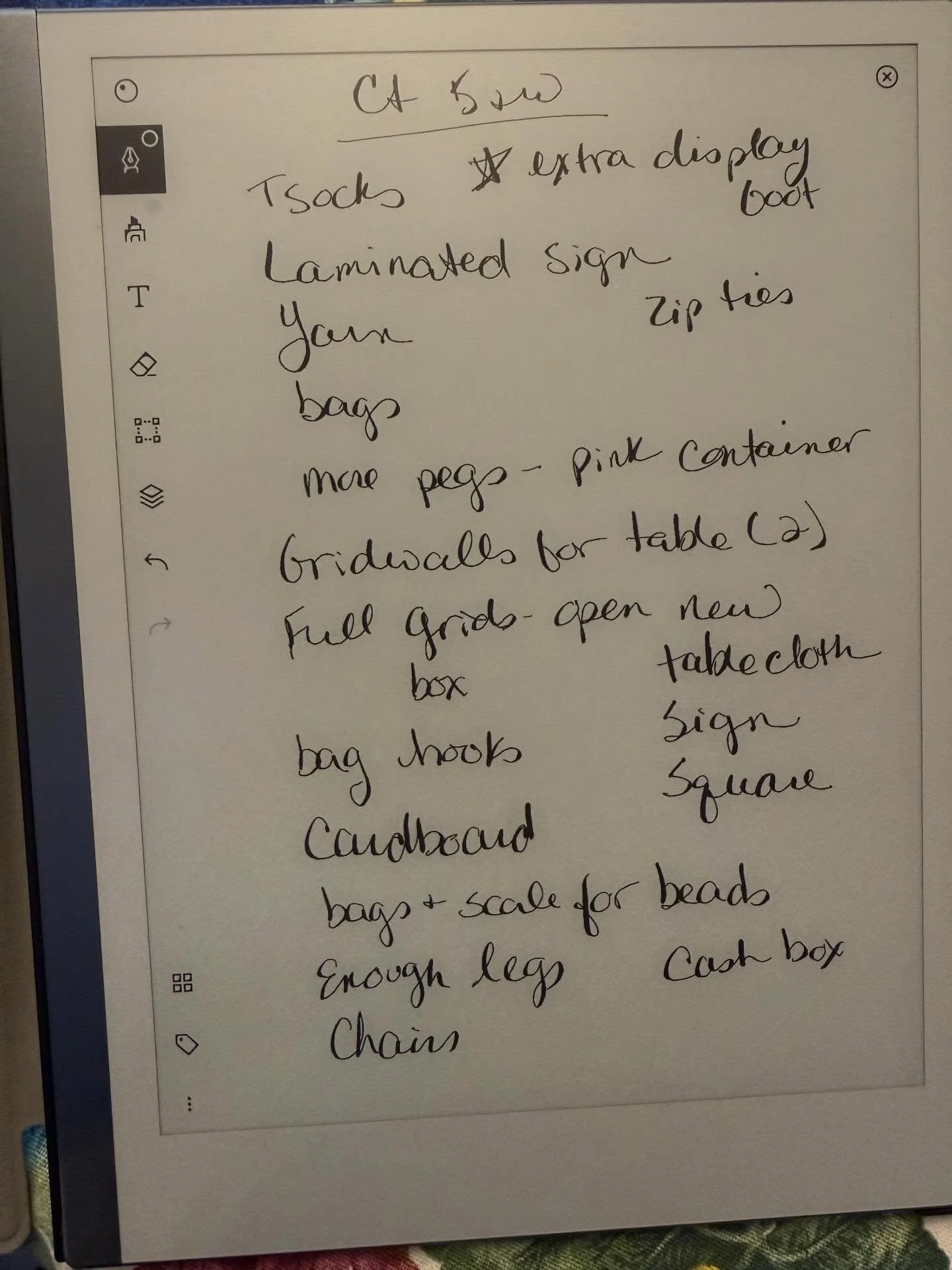 Full on prep for @ctsheepwoolandfiberfest on Saturday. My packing list is always&hellip;interesting 🤣 I&rsquo;ll be in Barn 9&ndash;see you there!! @artforyourfeet2