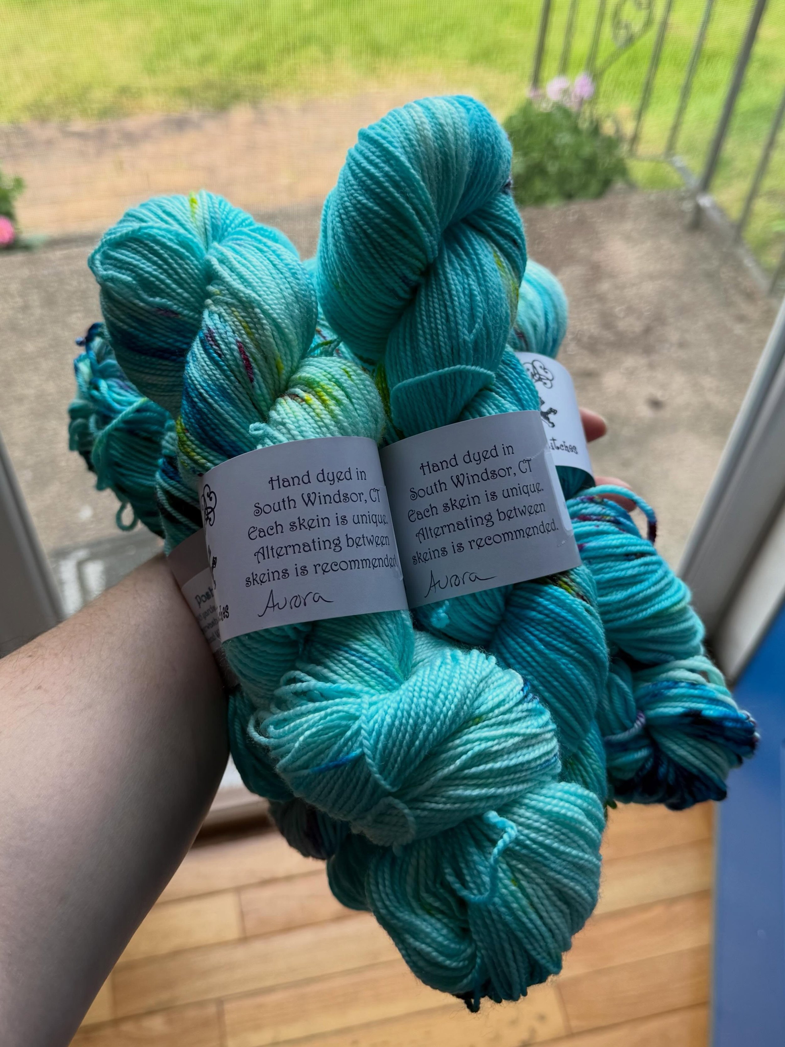 A fresh batch of Aurora is coming with me to @eweandyoufiberarts4life on Saturday!  I&rsquo;m SO excited to be in Rachel&rsquo;s brand new space in East Windsor&mdash;it&rsquo;s gorgeous!  Come by starting at 10!