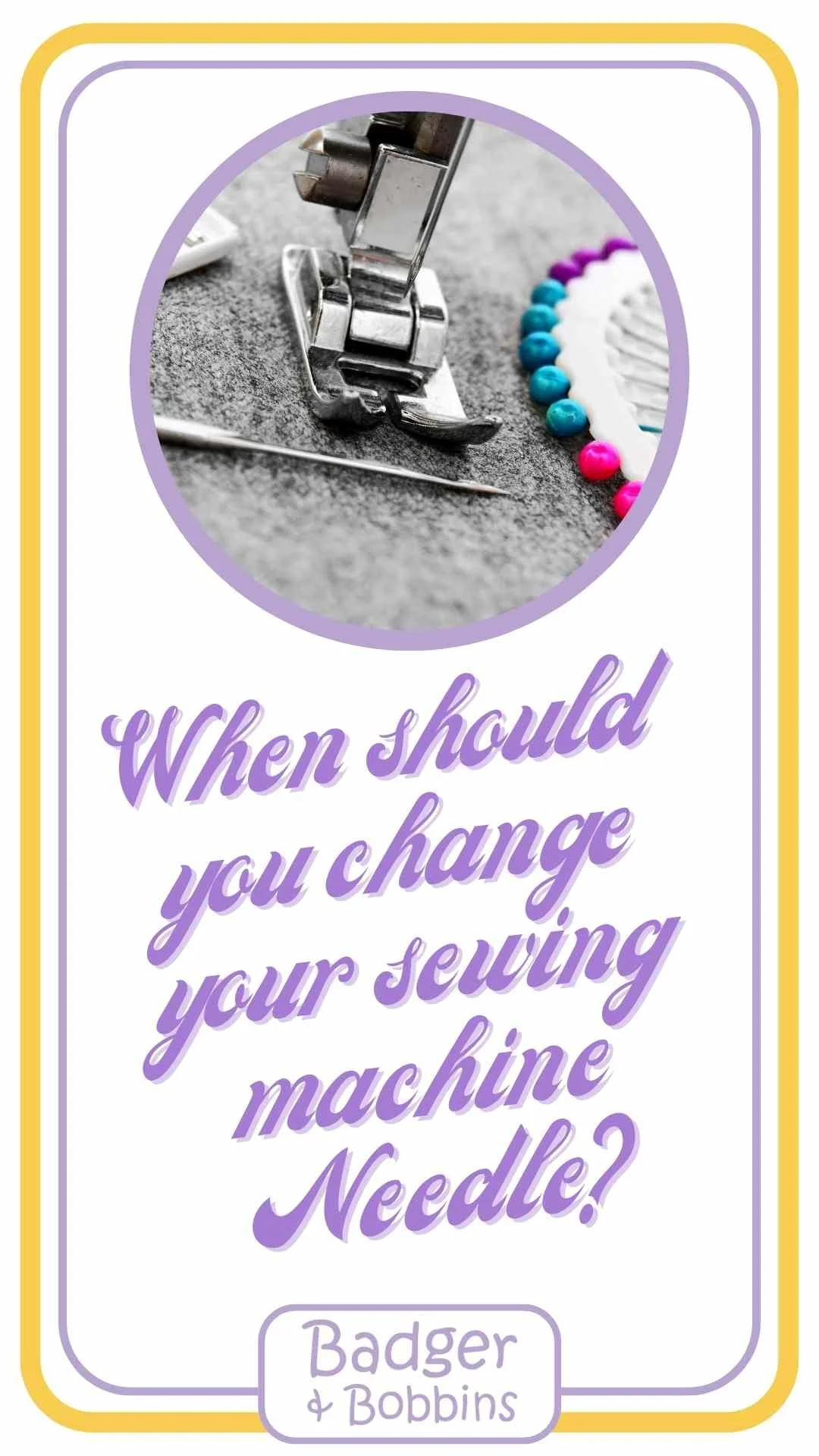 Part 2 changing your sewing machine needle for different fabric types
