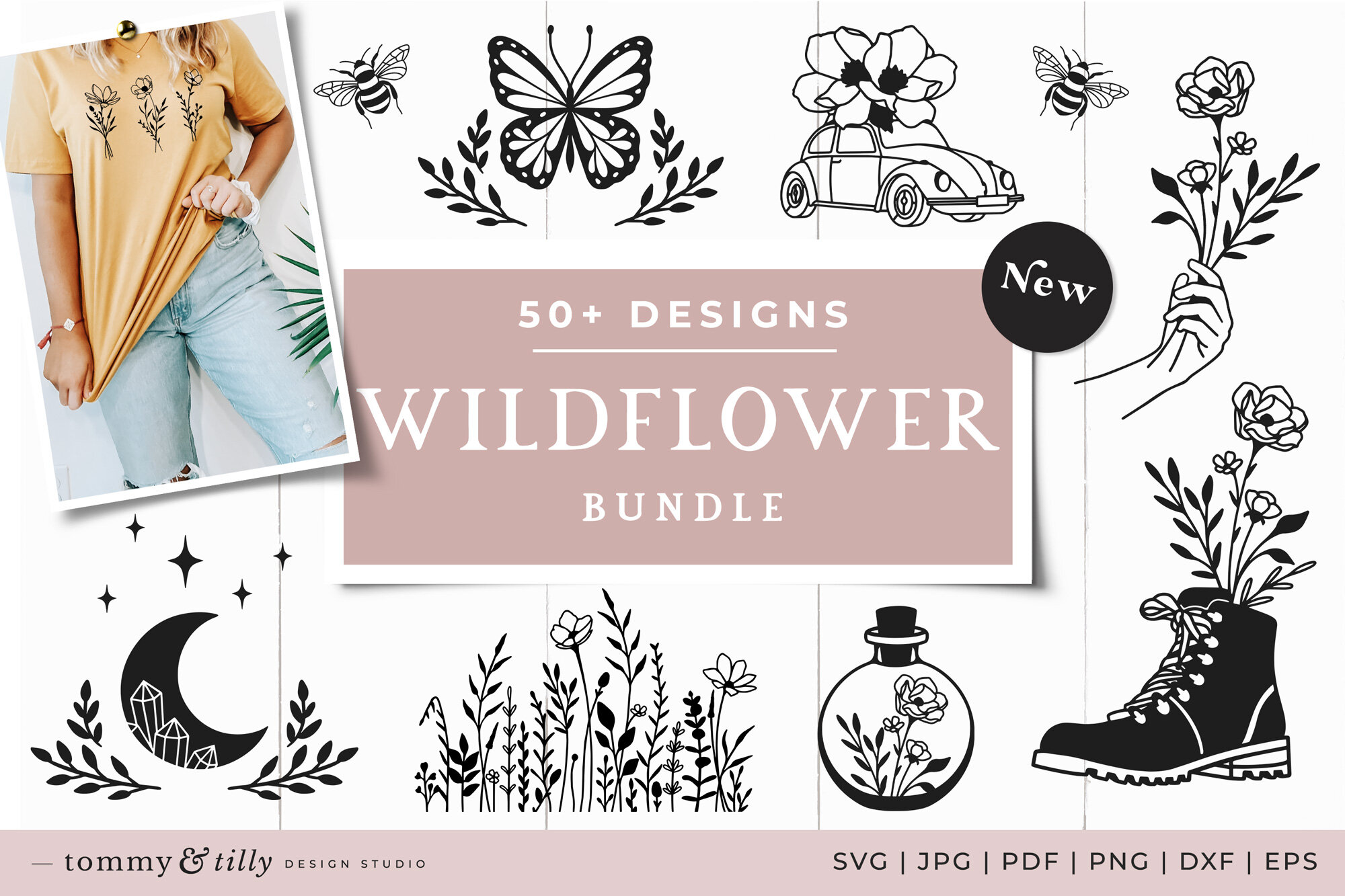 Download Free Flowers Svg Cutting File For Cricut And Silhouette Cameo Vinyl Projects Tommy Tilly Design