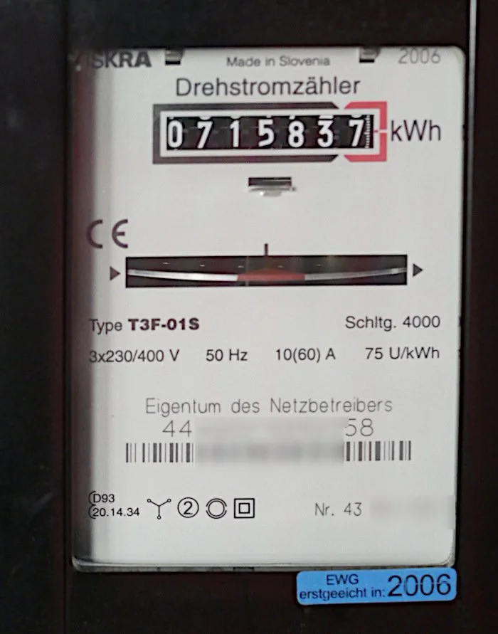 Analoger Zähler für Balkonkraftwerk