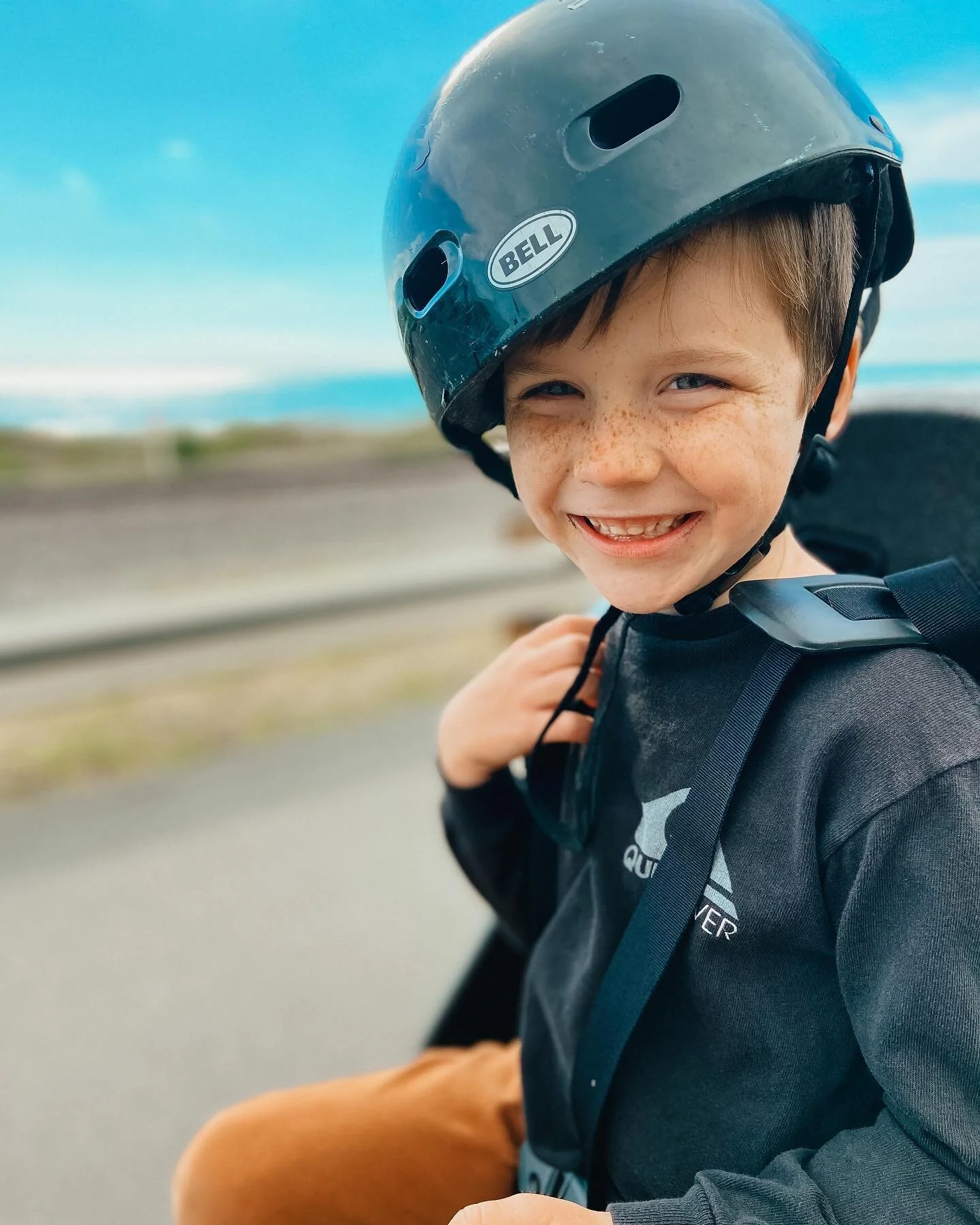 First bike ride through town with my buddies 💛