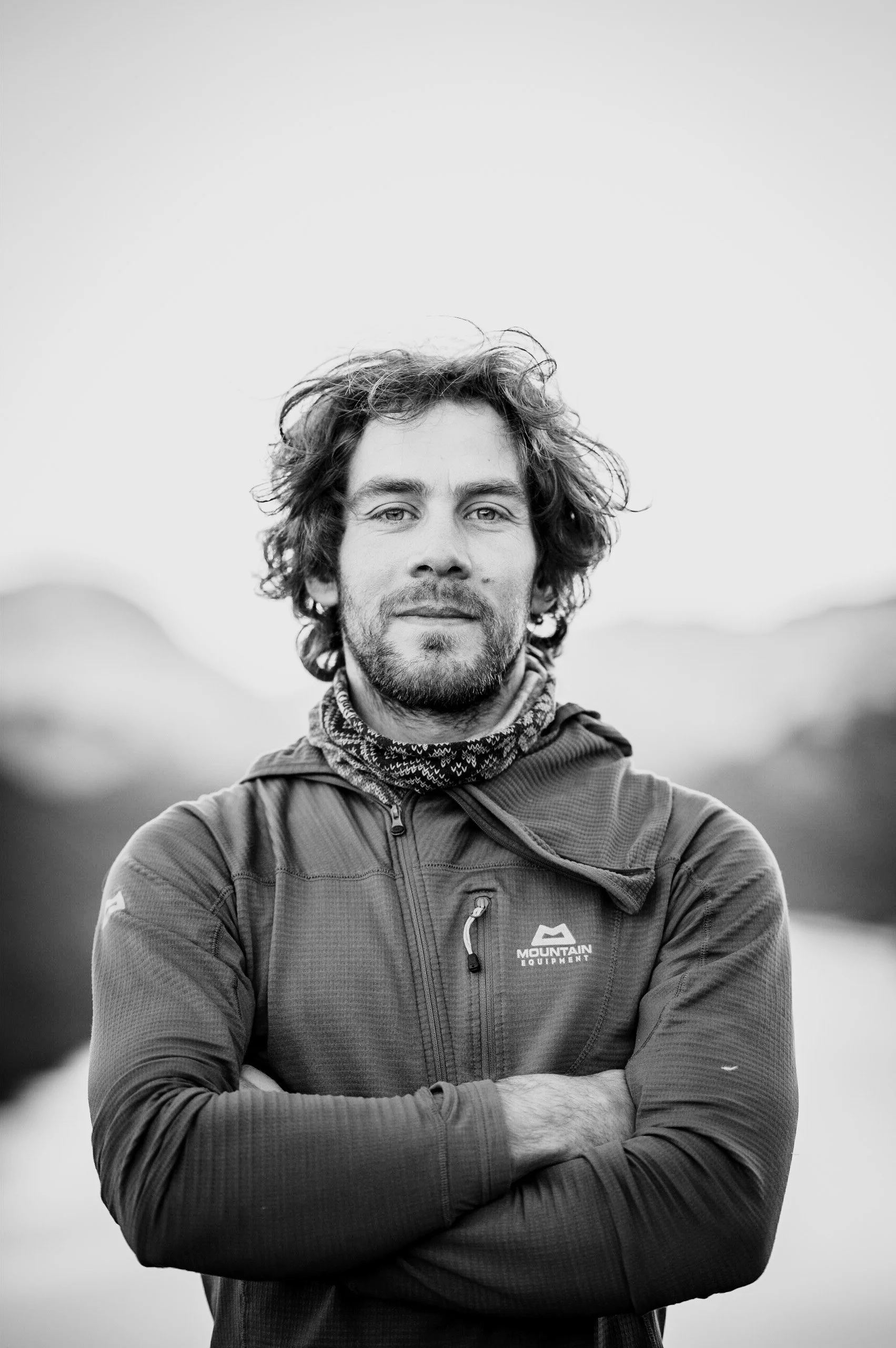 Arborist Josh Ledbury carrying out a tree survey in Cumbria