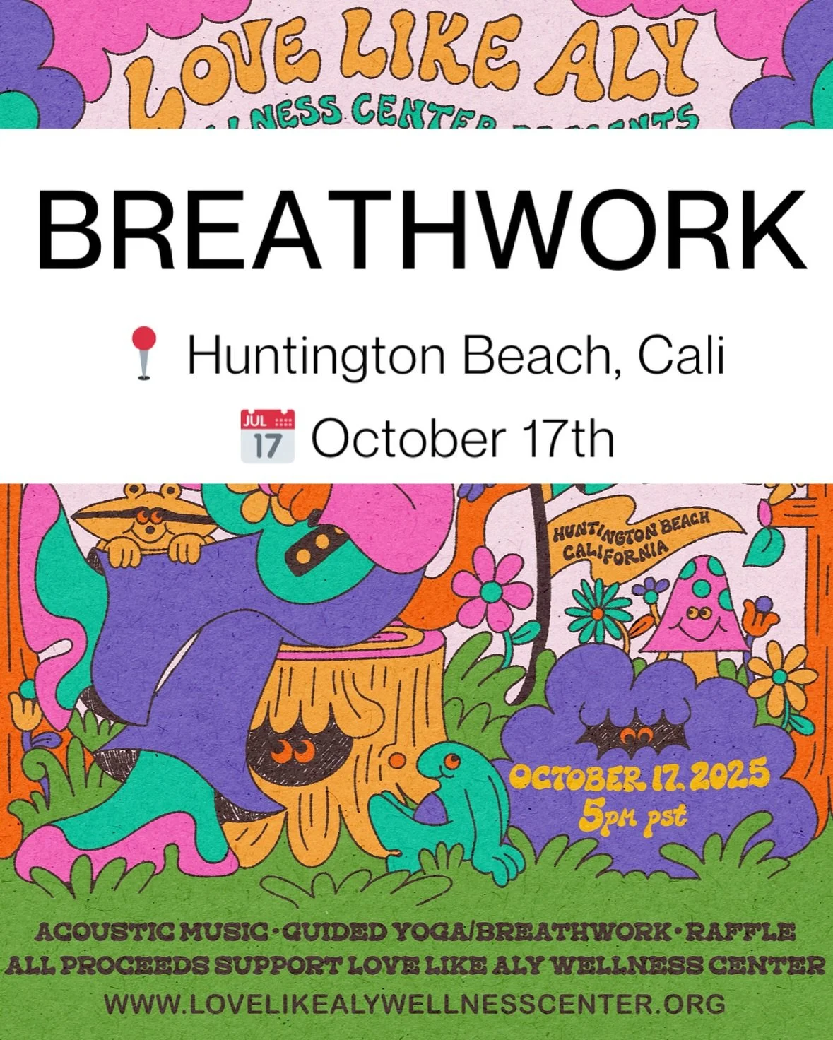 Live Breathwork!!! Huntington Beach Oct 17th. I couldn&rsquo;t be more honored to be guiding breathwork for @love_like_aly in Huntington Beach on October 17th 
(my birthday!!! 🥳)

The best gift I could ask for is sharing this transformational tool o