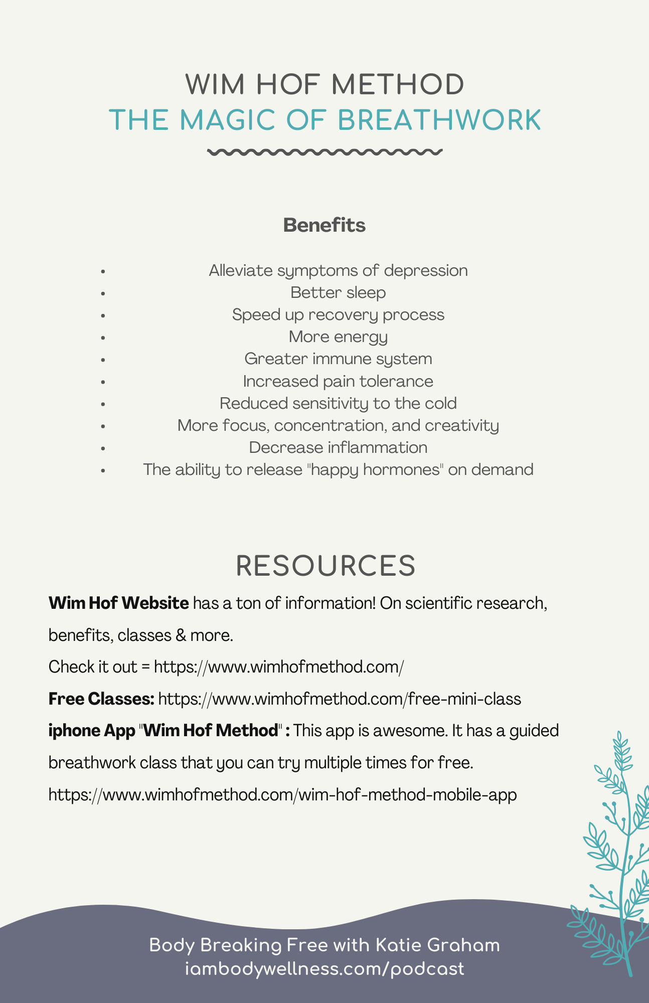 Guide to the WIm Hof Technique