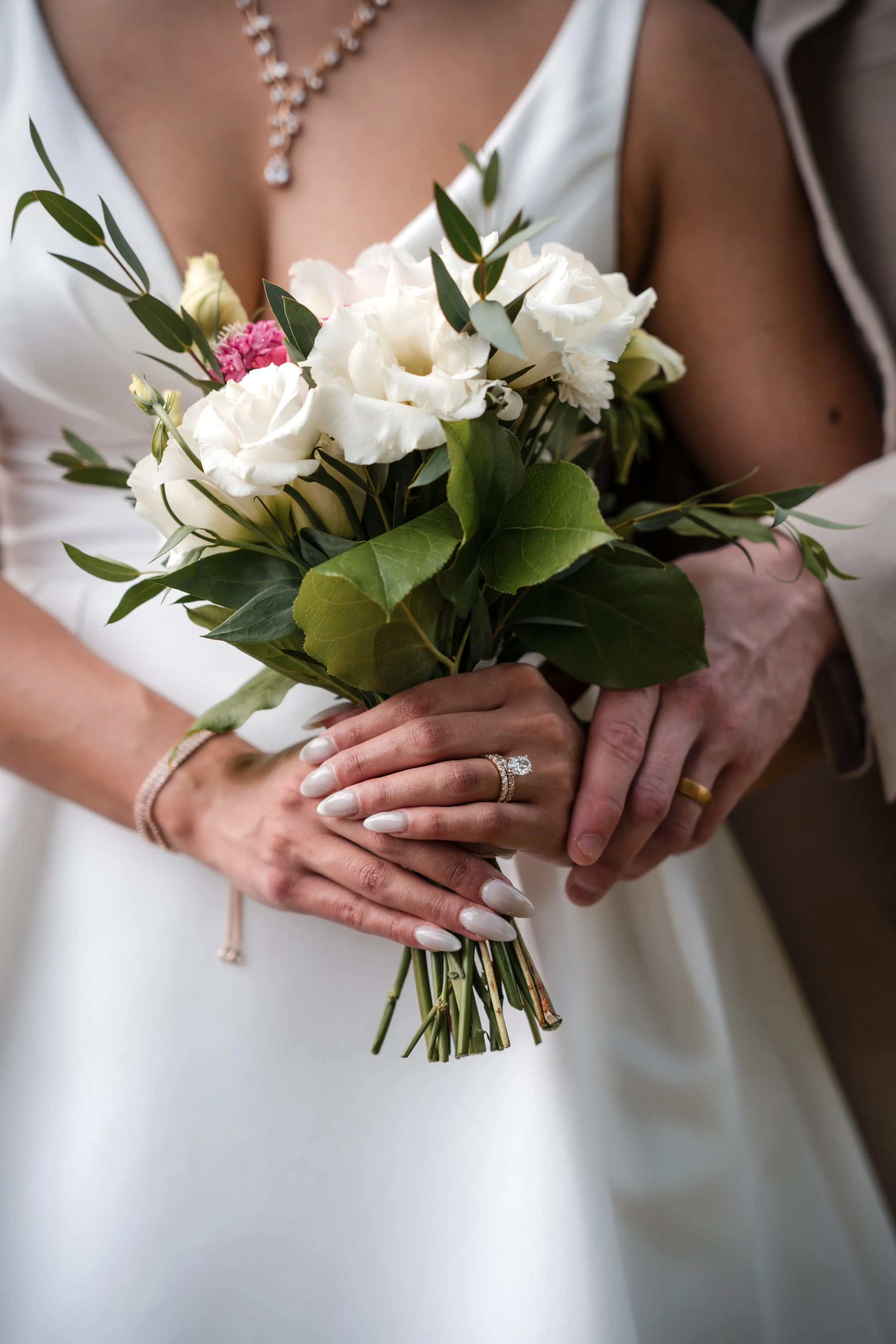 A bride with a bouquet 