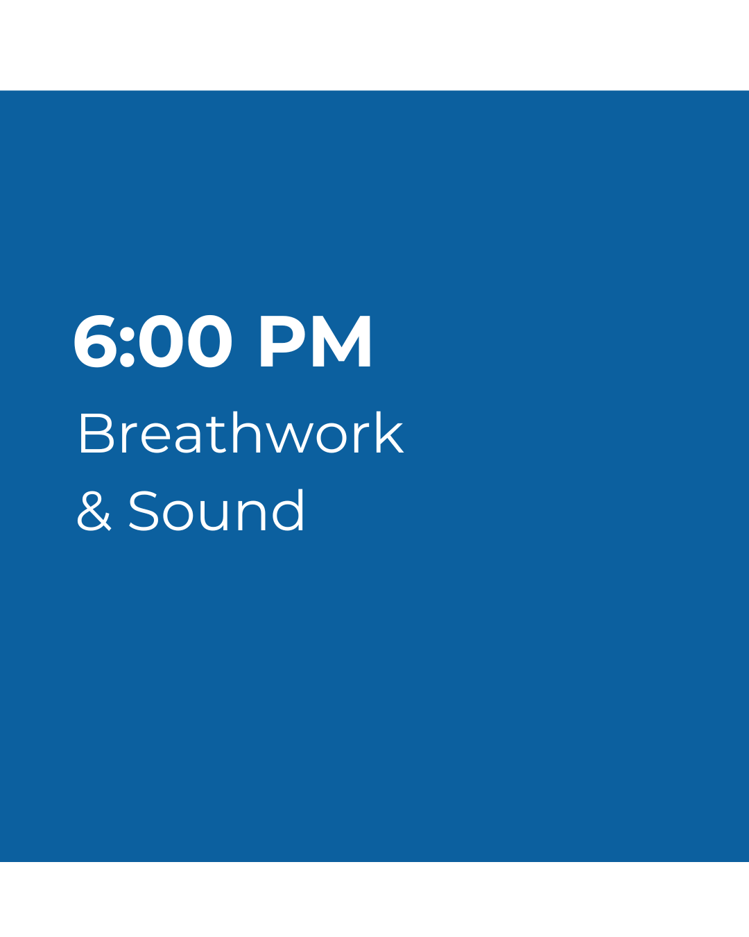 Community Breathwork &amp; Sound