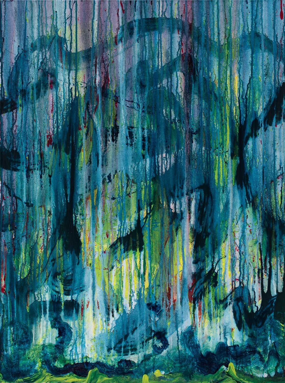 Subaqueous Alchemical acrylic on canvas | 40 x 30 inches | 2021 | $5,500