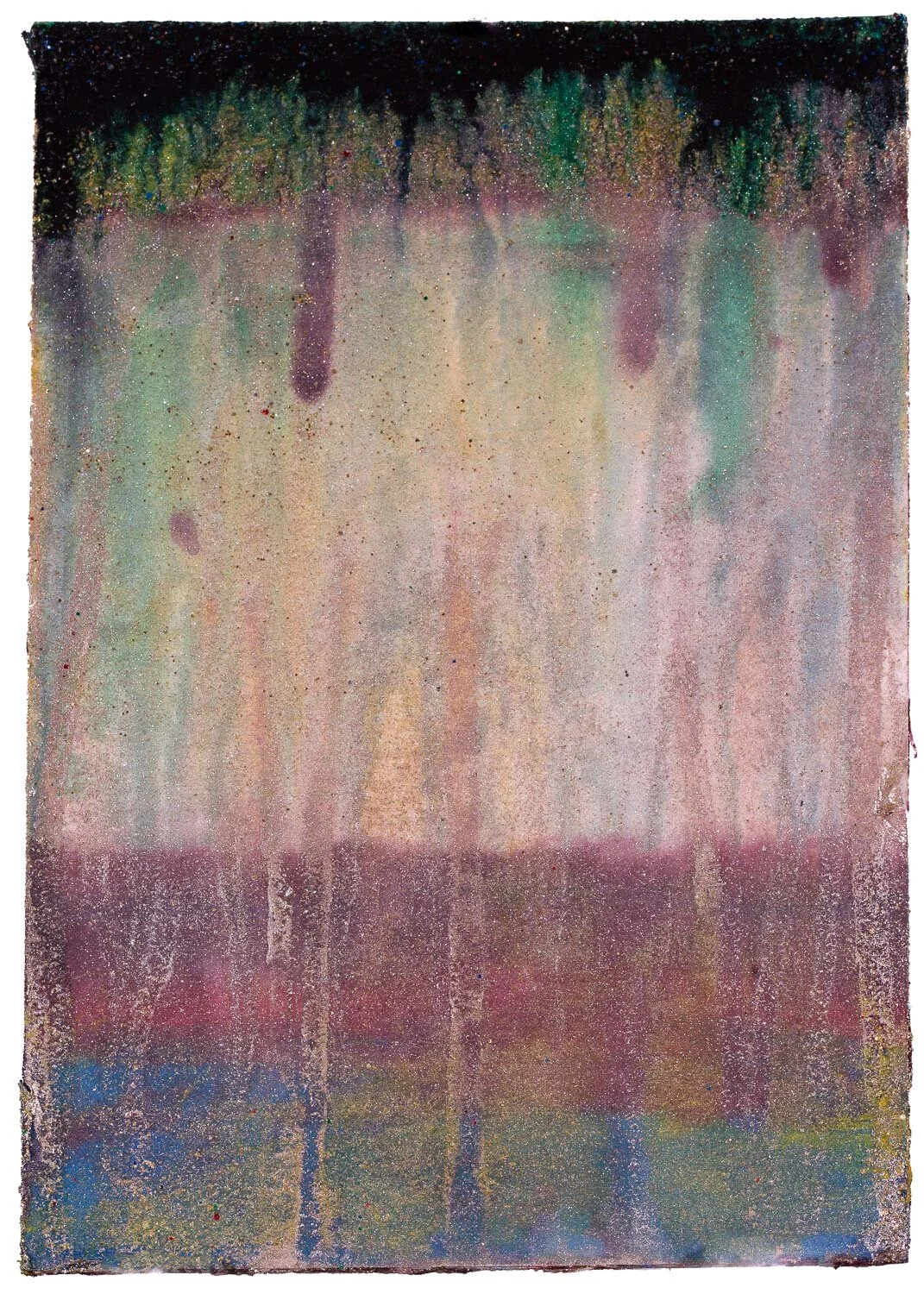 Haze Acrylic and urethane on 100% rag paper block | 10 x 7 inches | 2021