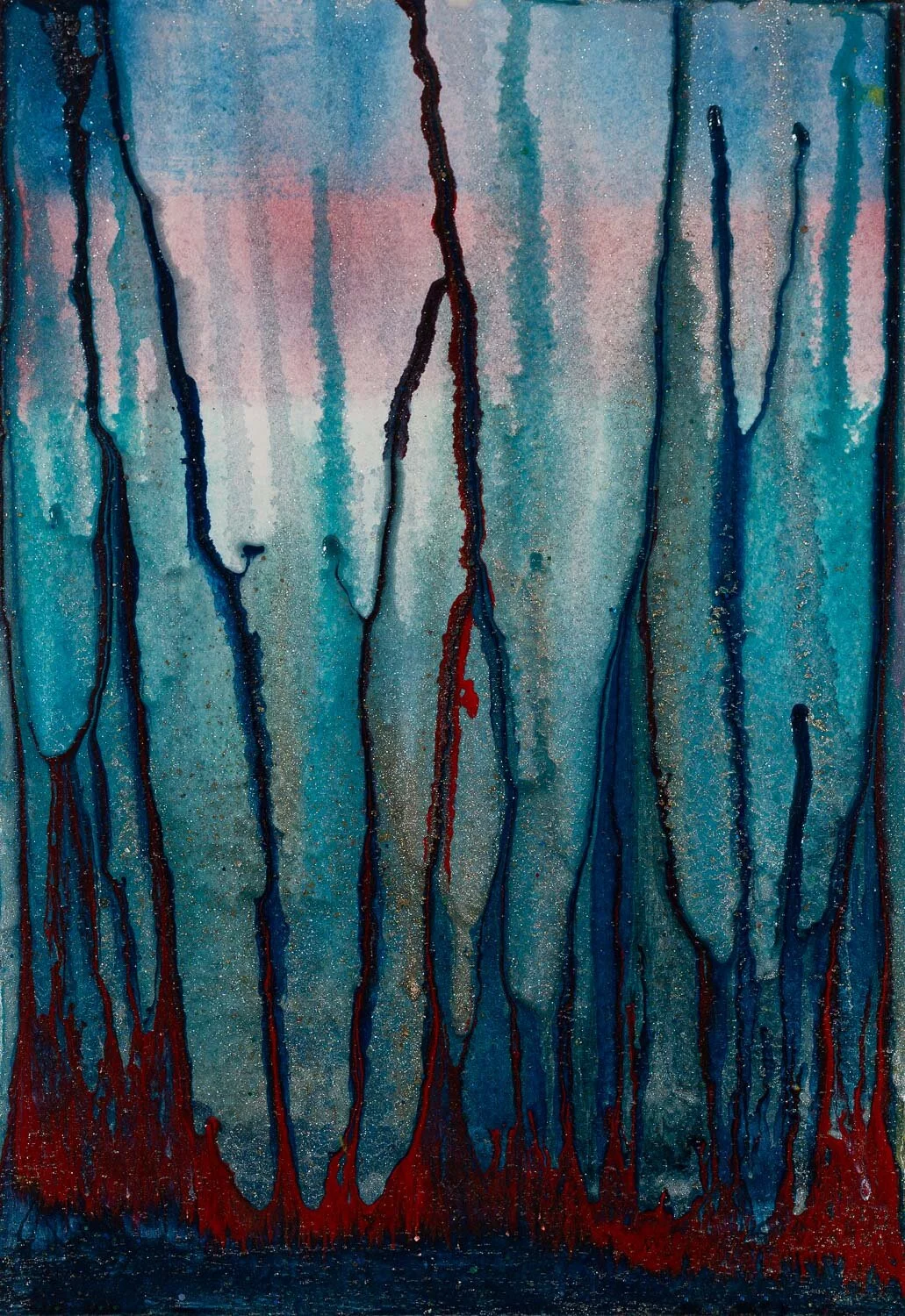 Solutio Alchemical acrylic and urethane on 100% rag paper | 7 x 10 inches | 2021 | $1,200