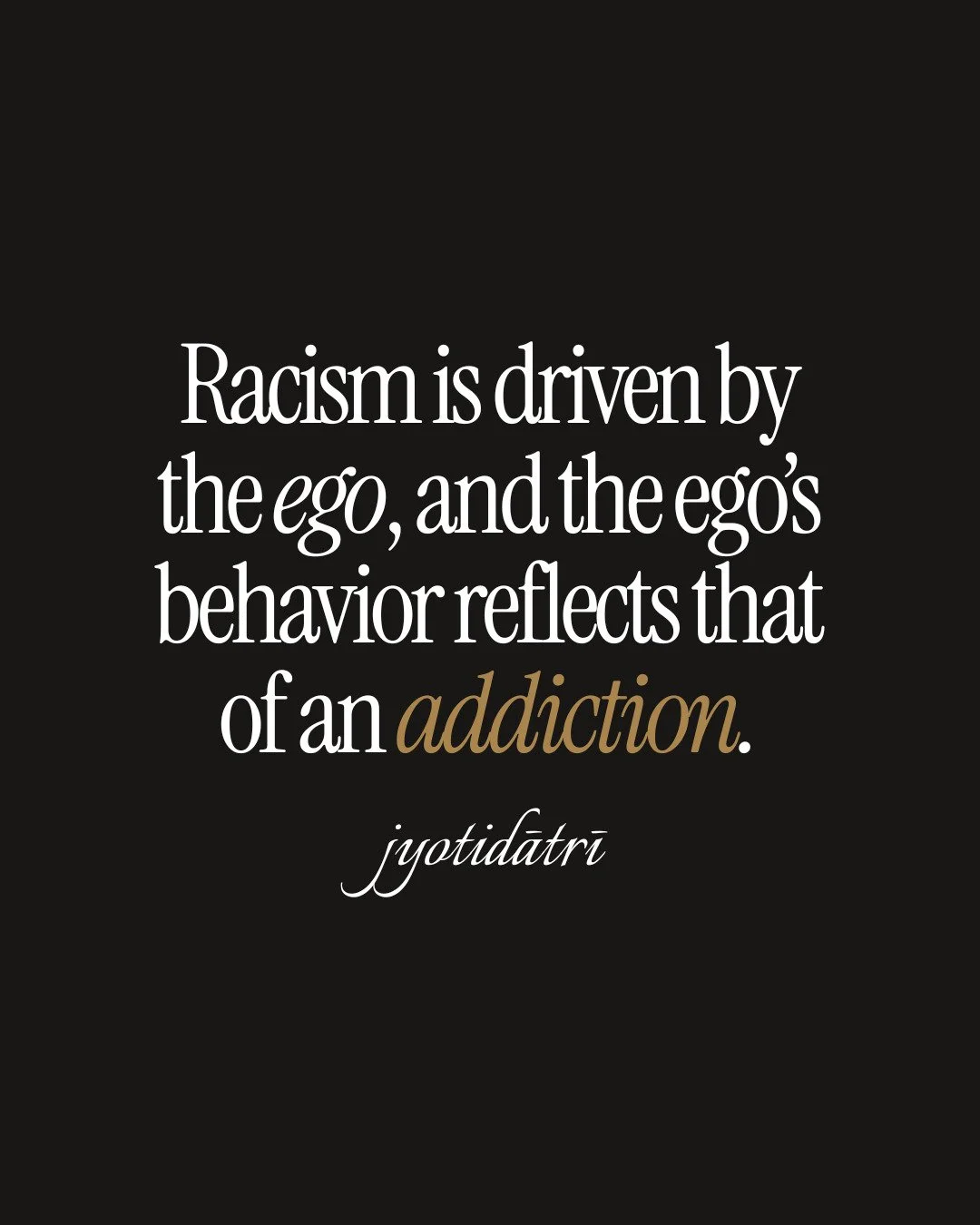 I was tasked with helping my clients back in 2018-2021, to address their racism. As I dived deeper, I came to understand that what I was dealing with was an addiction.

As such, I needed to treat it as an addiction. I treated it as an addiction, but 