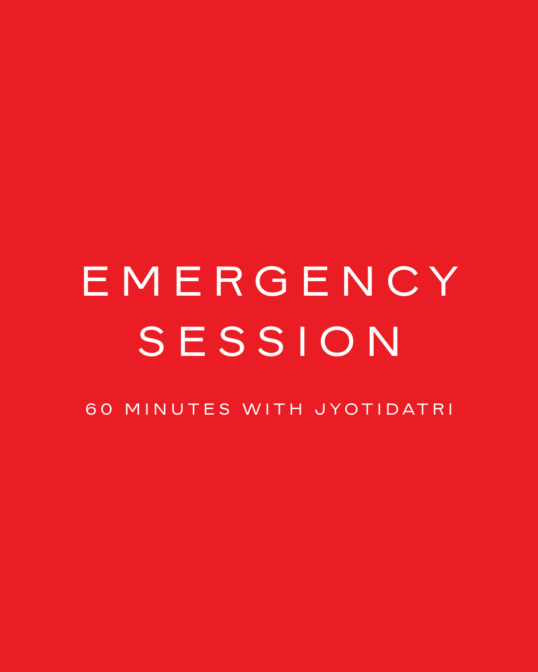 Emergency Session