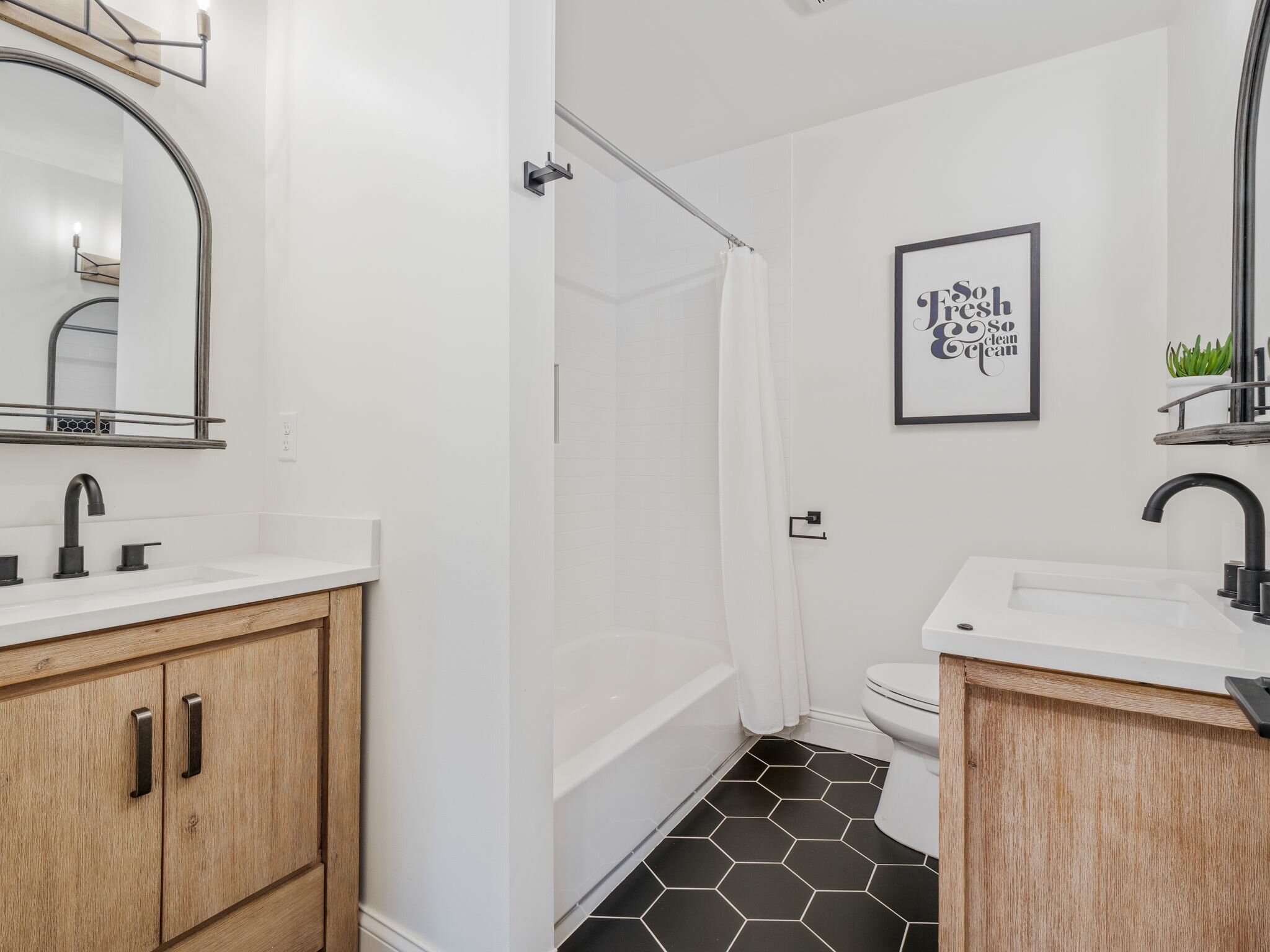 Minnesota Modern Farmhouse Scandinavian Remodel and Design Bathroom