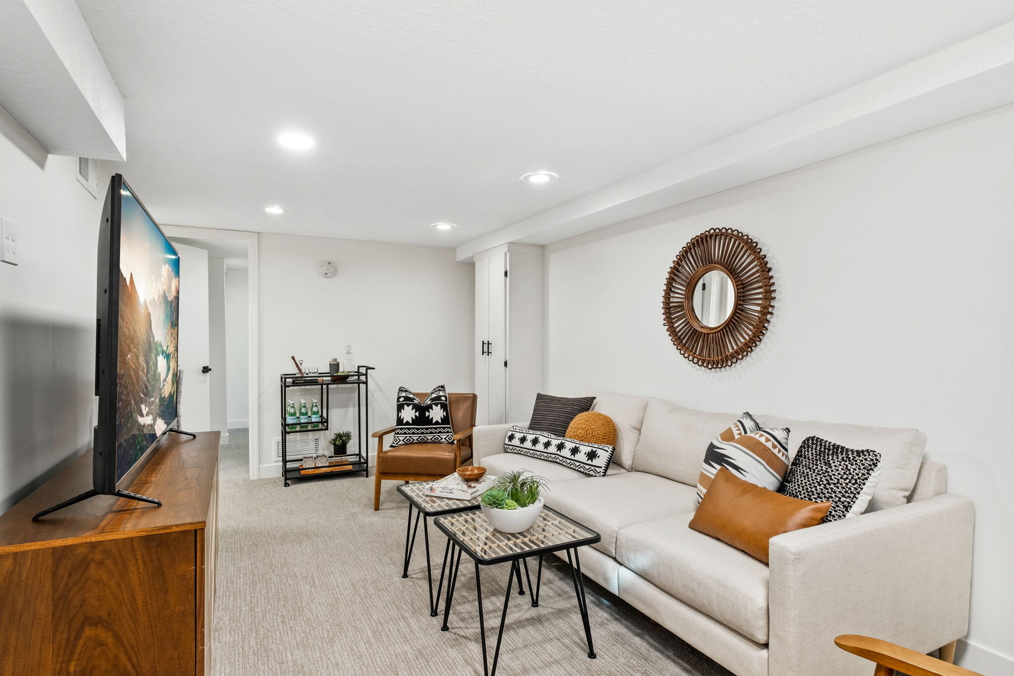 St. Louis Park Minnesota New Home Remodel and Design Basement Living Room Layout Inspiration