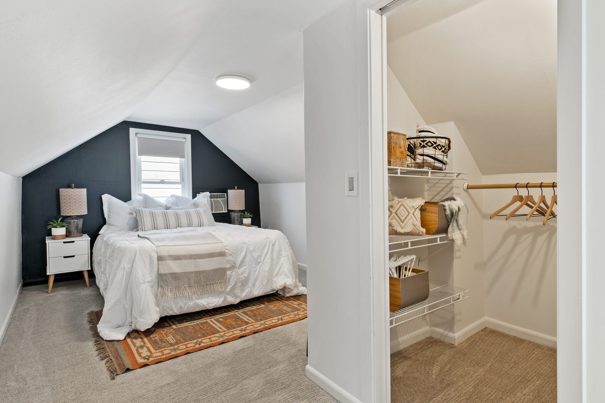 St. Louis Park Minnesota New Home Remodel and Design Attic Story and a Half Bedroom and Closet
