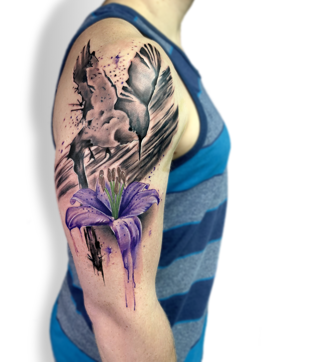 Watercolor Tattoo by Saul Gutierrez