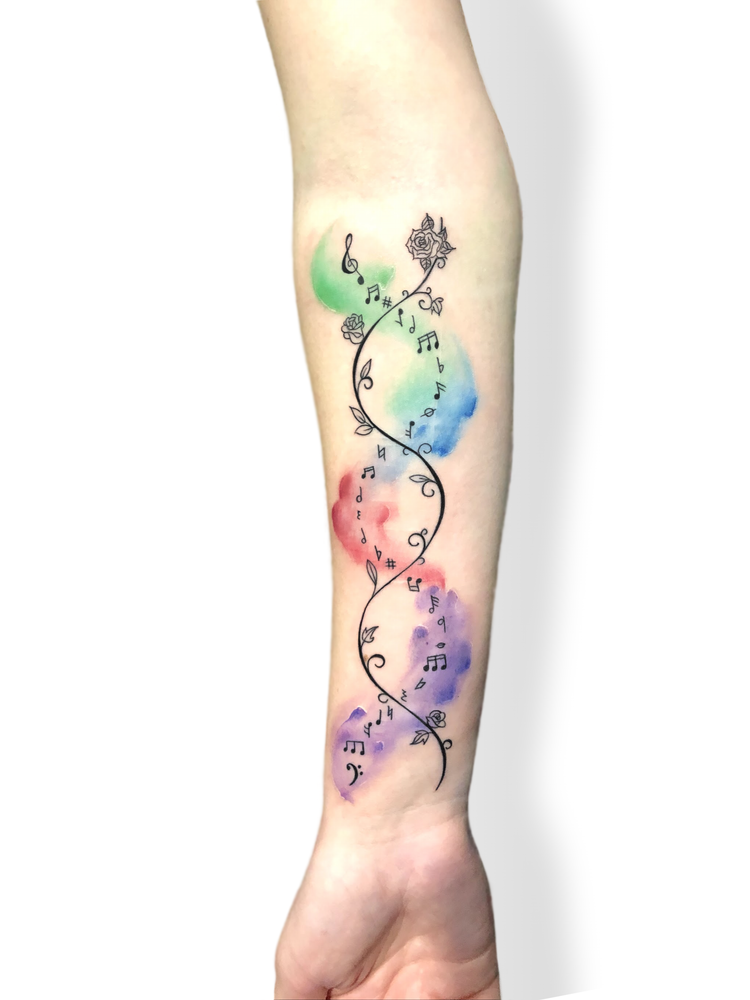 Watercolor Tattoo by Saul Gutierrez