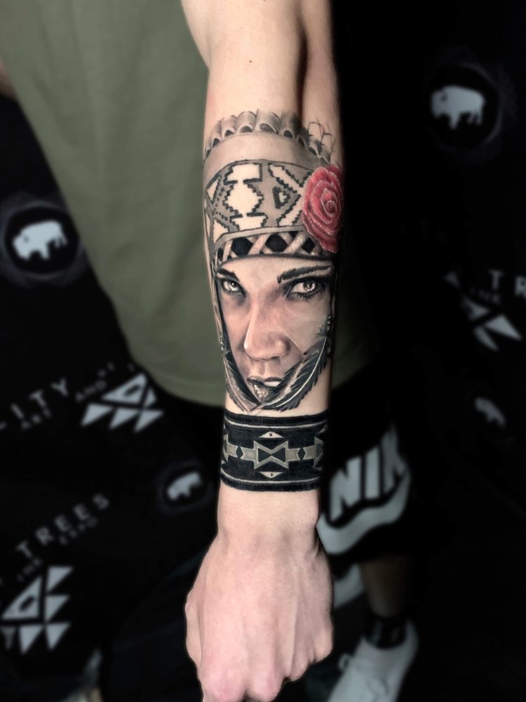Black and Gray Tattoo by Saul Gutierrez