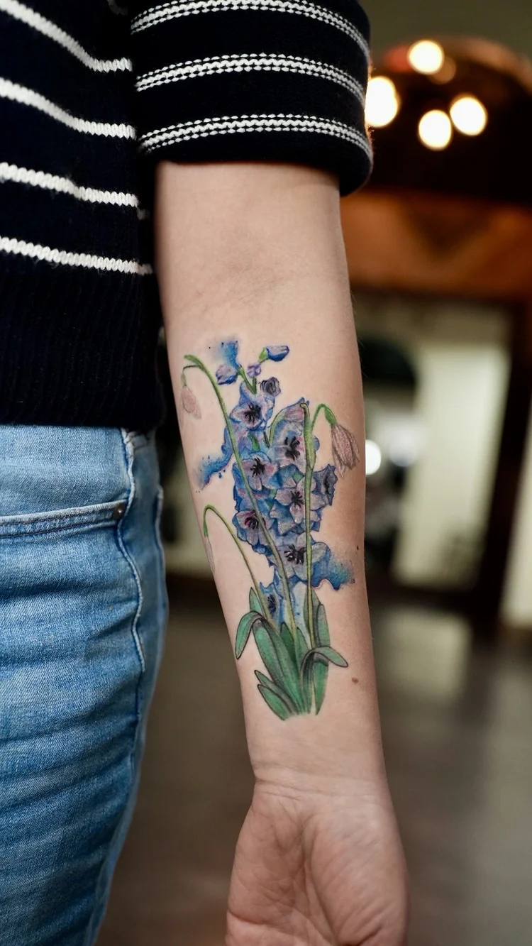 Watercolor Tattoo by Saul Gutierrez
