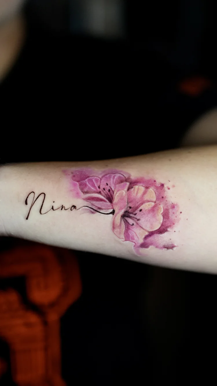 Watercolor Tattoo by Saul Gutierrez