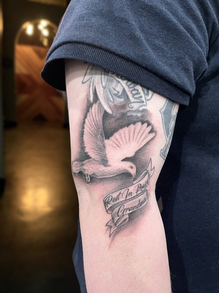 Black and Gray Tattoo by Saul Gutierrez