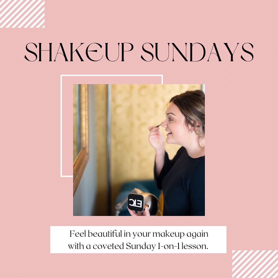 ✨ SHAKEUP SUNDAYS NOW AVAILABLE ✨

I want to be available for you. I want to make time to teach you the skills that will change how you feel about yourself. I want to fit in with your busy lifestyle so you can make time for yourself despite work, kid