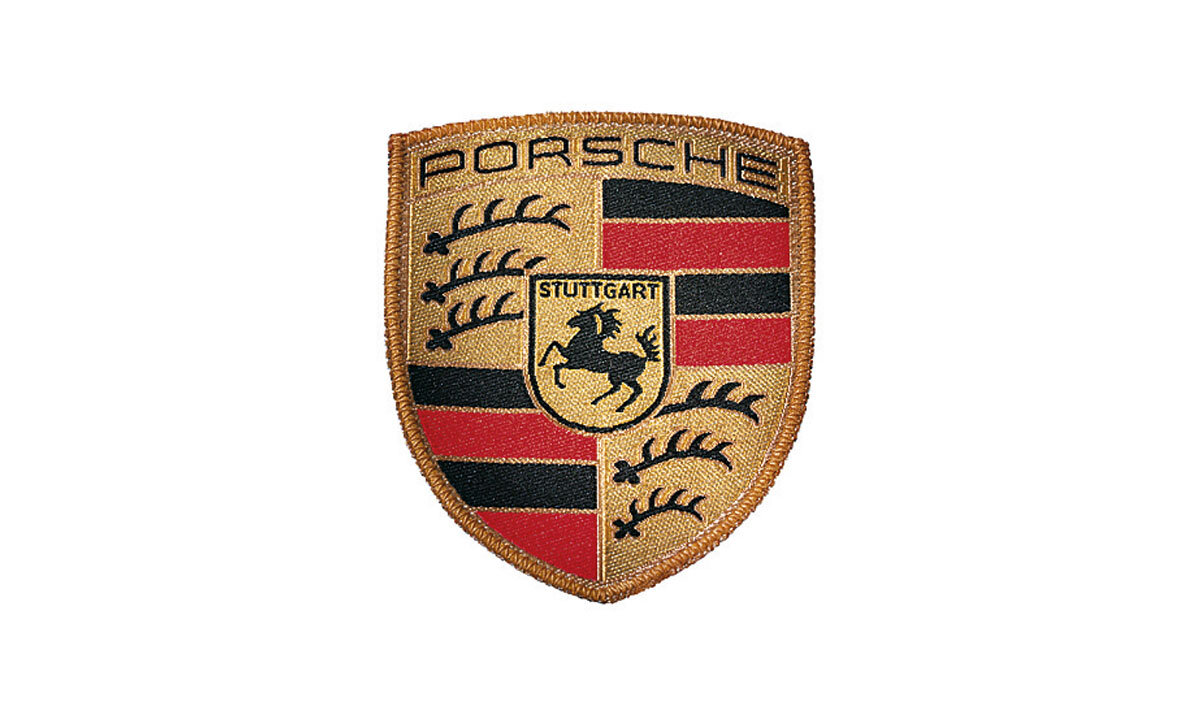 Porsche Crest Keyring, Black — Porsche Boutique Las Vegas