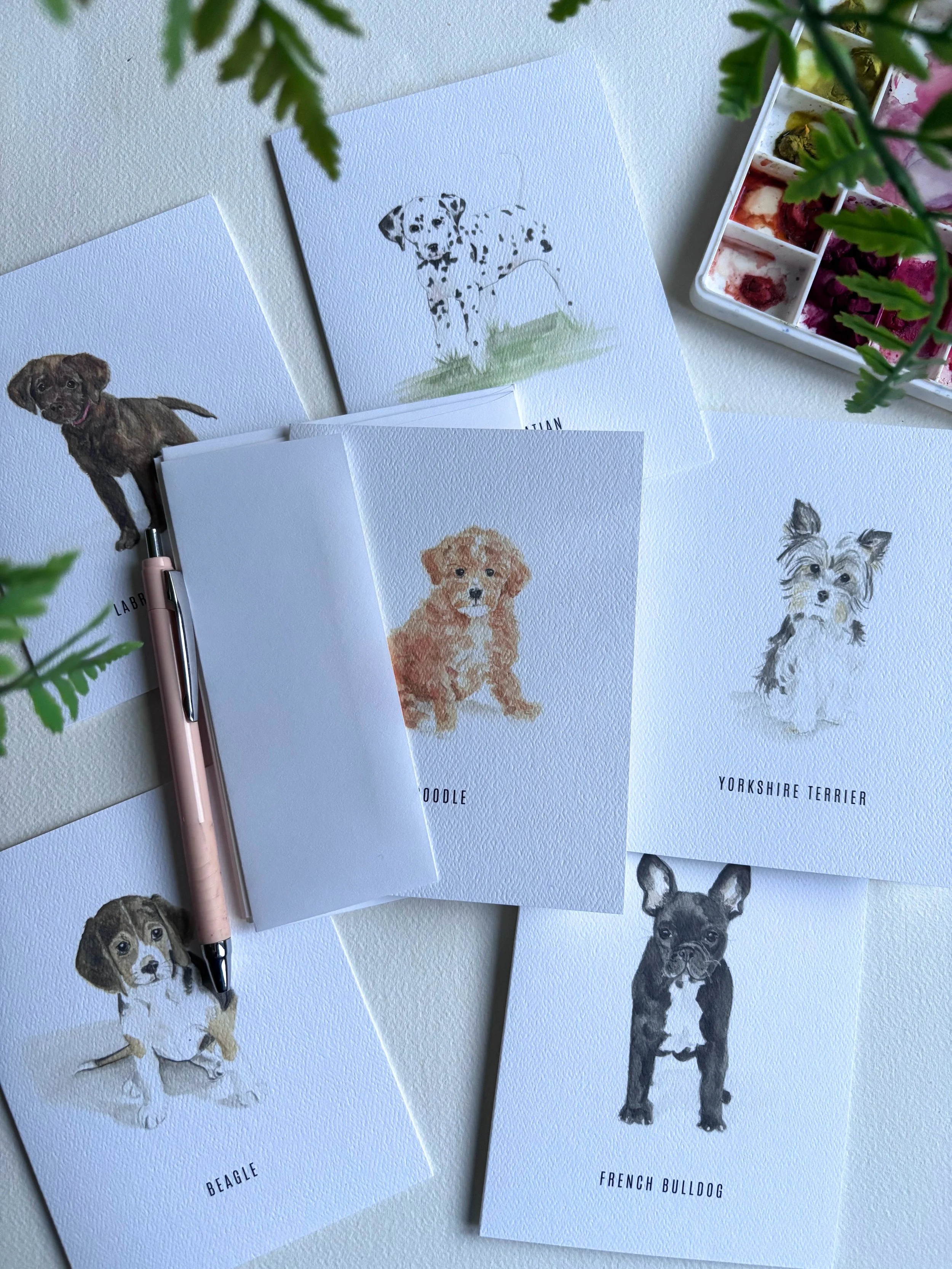 Puppy Fold-over Cards