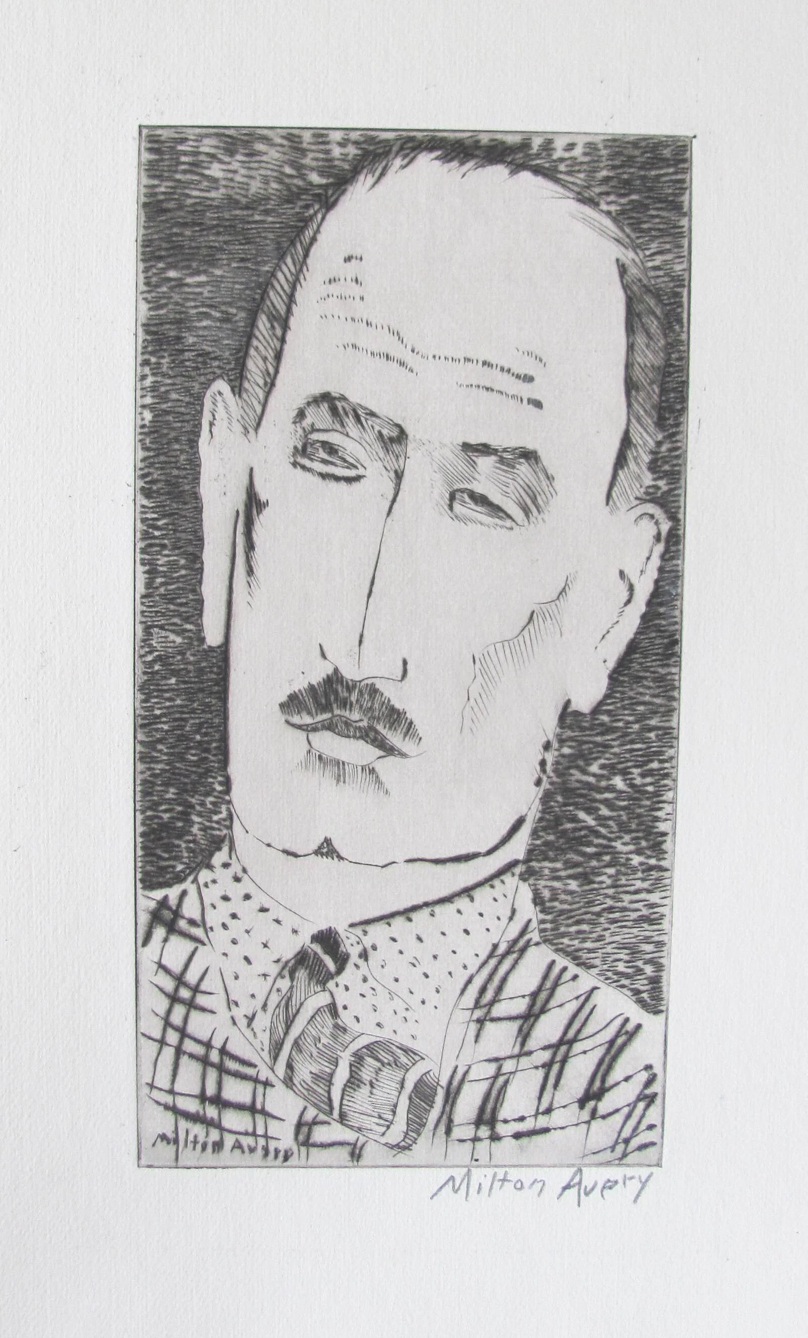 Milton Avery:  Head of a Man