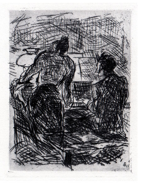 Max Beckmann:  Am Klavier