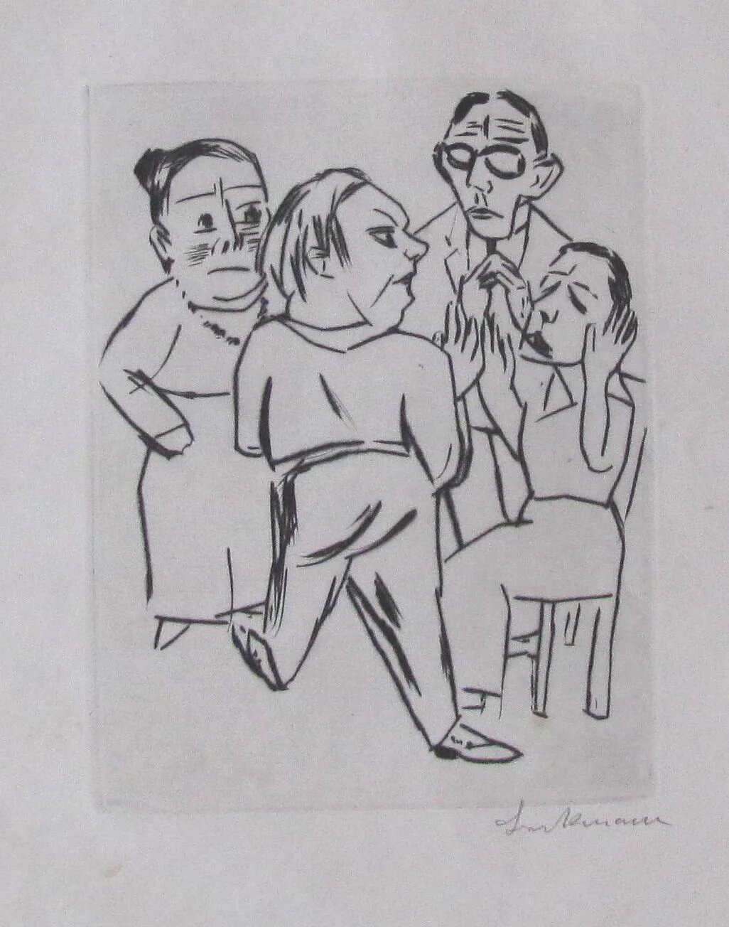 Max Beckmann:  Ebbi: Illustration fur Akt I