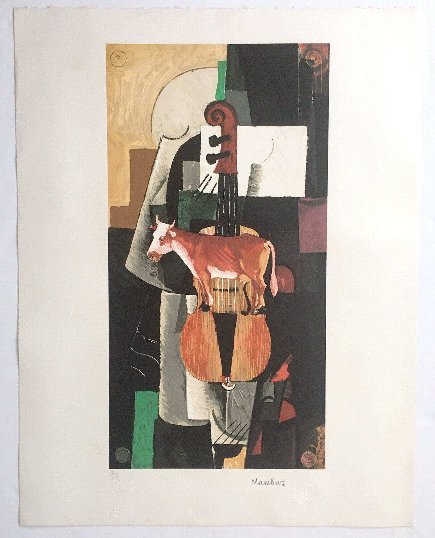 Malevich Cow and Violin.JPG