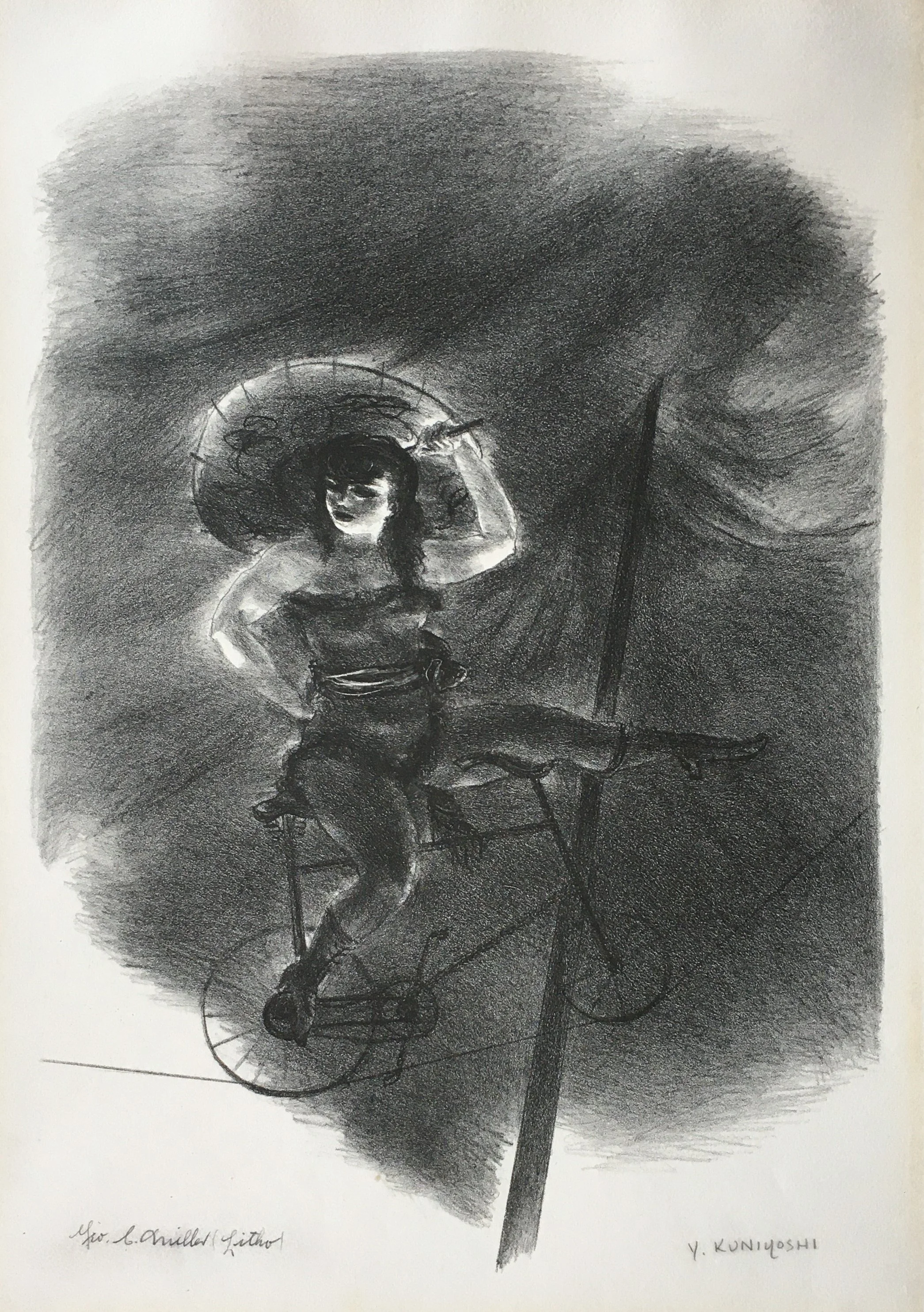 Yasuo Kuniyoshi:   Wire Cyclist