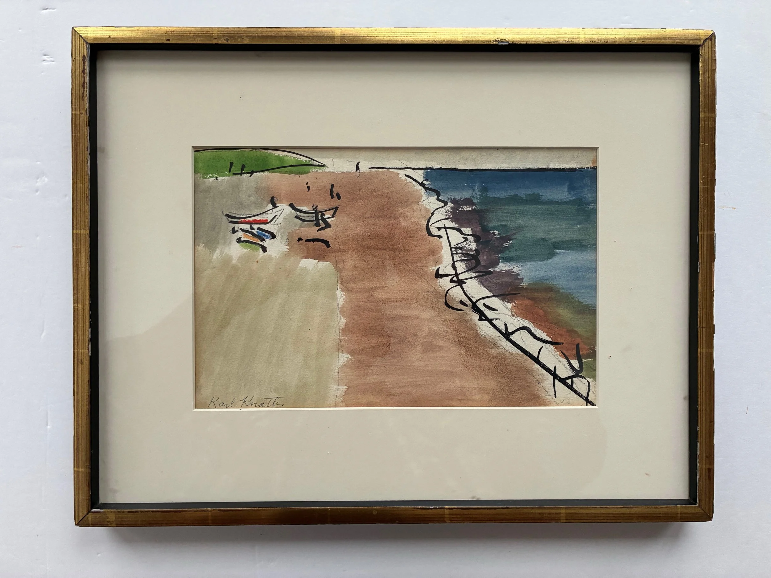 Knaths Untitled Provincetown Beach in frame.jpg