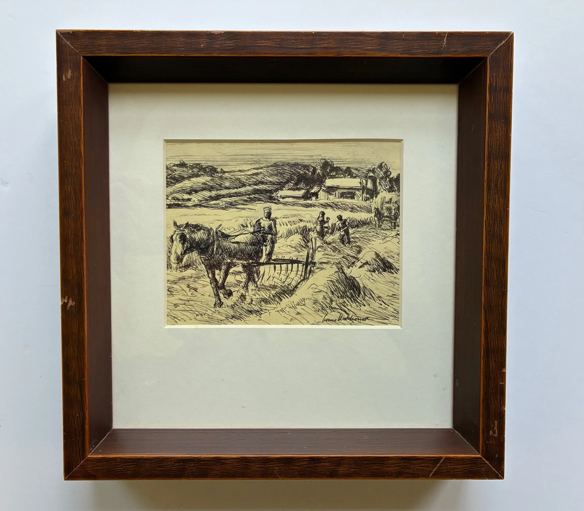 Wolchonok Farm Scene with Horse and Cart in frame.jpg