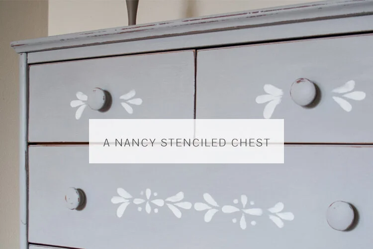 A Nancy Stenciled Chest