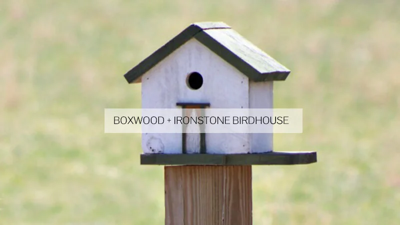 Boxwood + Ironstone Birdhouse
