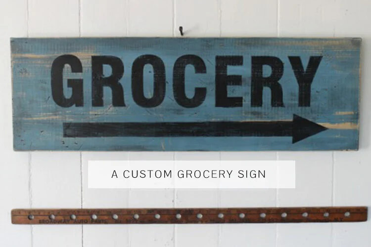 Grocery Sign | How To