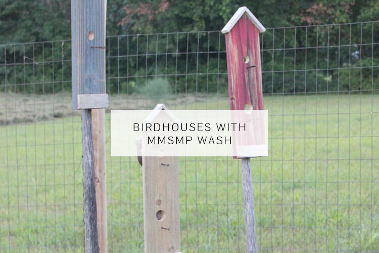 Birdhouses with MMSMP wash