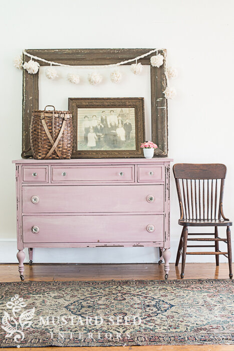 Depression-era dresser painted in Arabesque by MMS Milk Paint