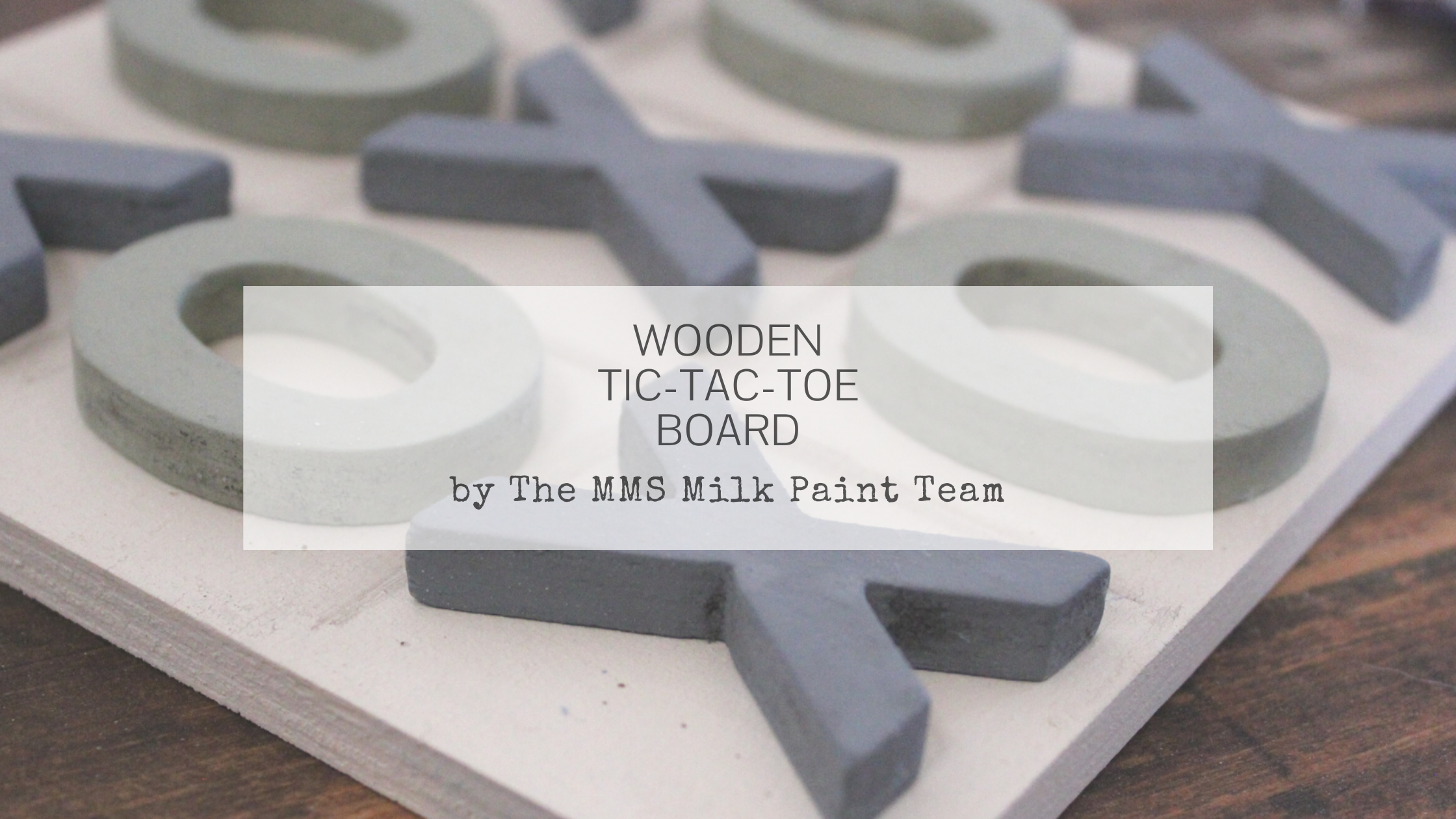 Wooden Tic-Tac-Toe Board Game