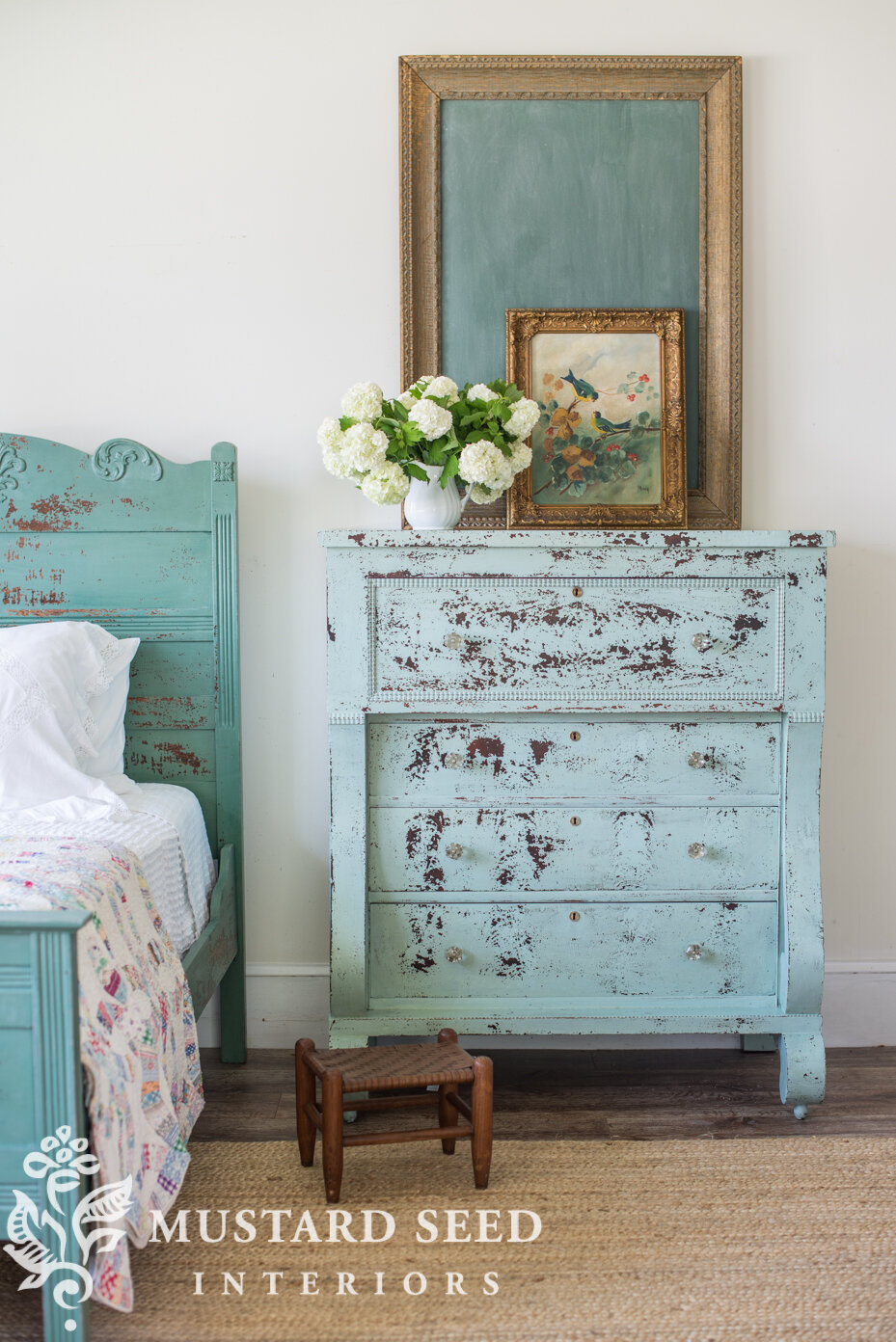 Get The Look Of Naturally Chipped Paint With Milk Paint - Petticoat Junktion