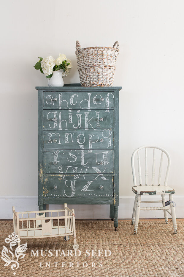 How to Make a Vintage Green Chalkboard With Milk Paint — Miss Mustard  Seed's Milk Paint