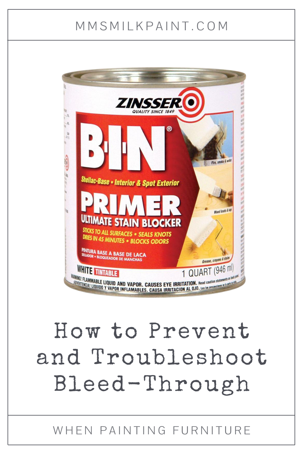 How to prevent Paint Bleed-Through on painted furniture