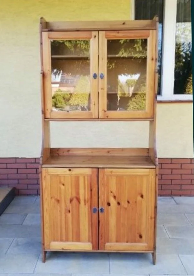 IKEA® cupboard before being refinished using Miss Mustard Seed’s Milk Paint