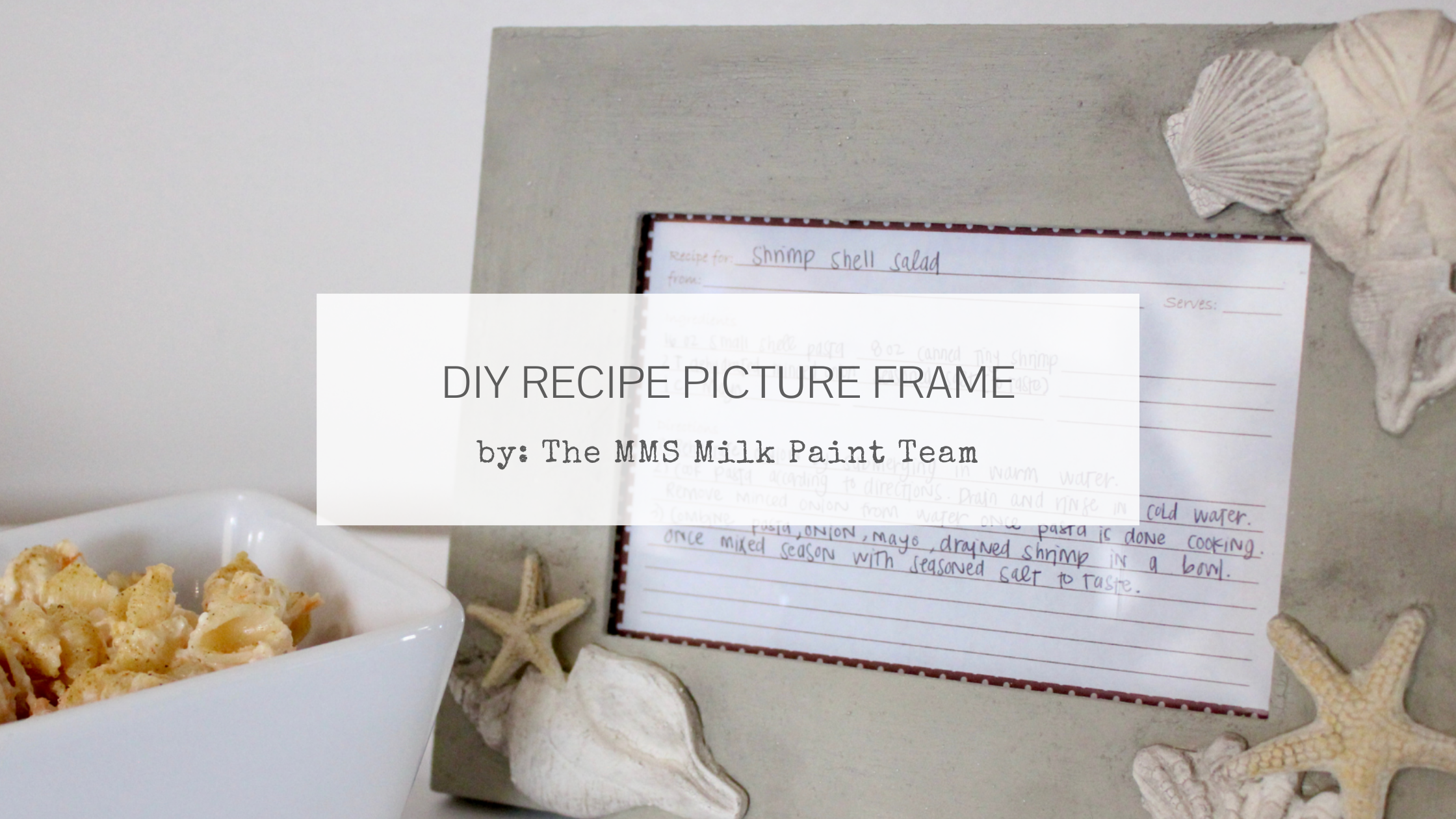 DIY Recipe Picture Frame Project