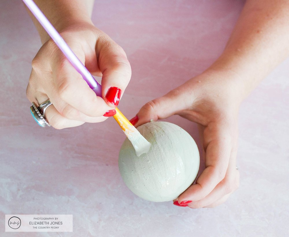 DIY Paper Mache Christmas Ornament Balls — Miss Mustard Seed's Milk Paint